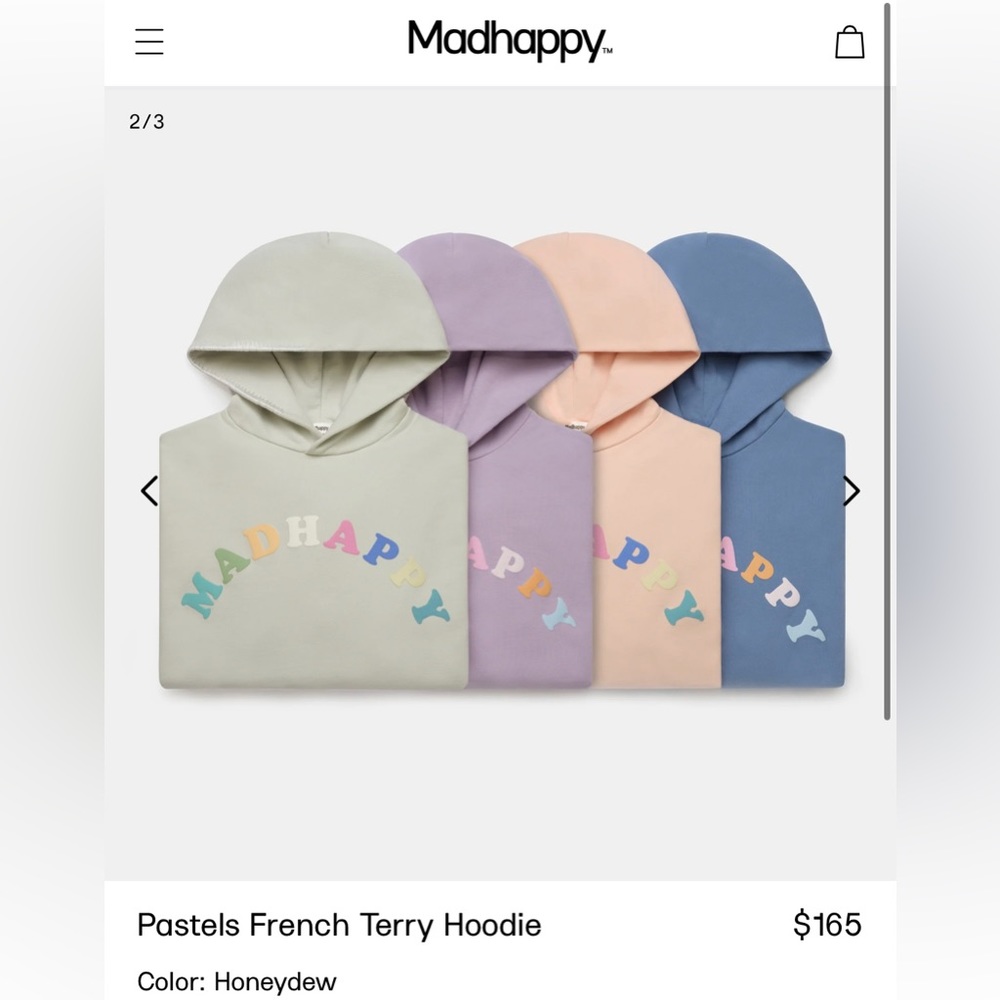Madhappy Pastels French Terry Hoodie
